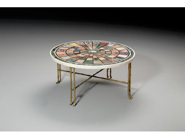 A mid 19th century Italian specimen marble and micromosaic Table Top,