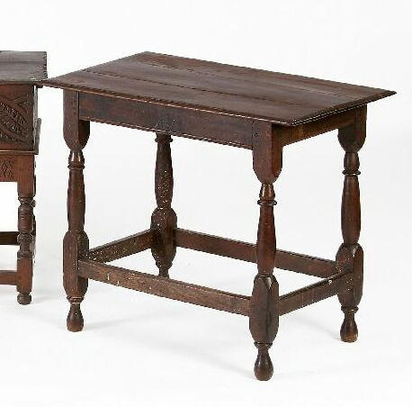 An 18th Century oak side table,