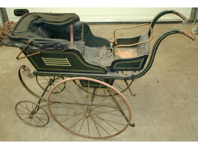 A Victorian Mailcart baby and toddler pram, made in London, to custom order.