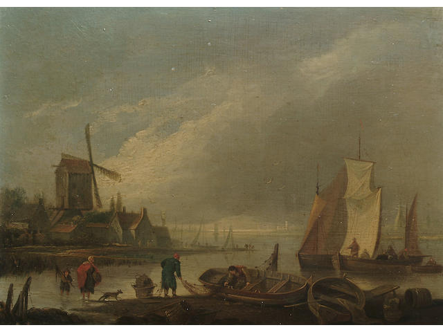 Samuel Owen (British, 1768-1857) Landing the days catch; Laying out the nets, each 17.7 x 22.8 cm (7 x 9 in) (2)
