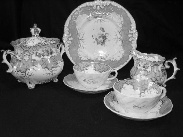 A Rockingham porcelain tea and coffee service,