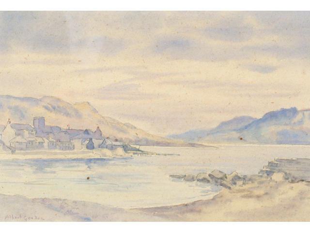 Albert Goodwin (1845-1932) 'Lyme Regis' 19 x 28cm