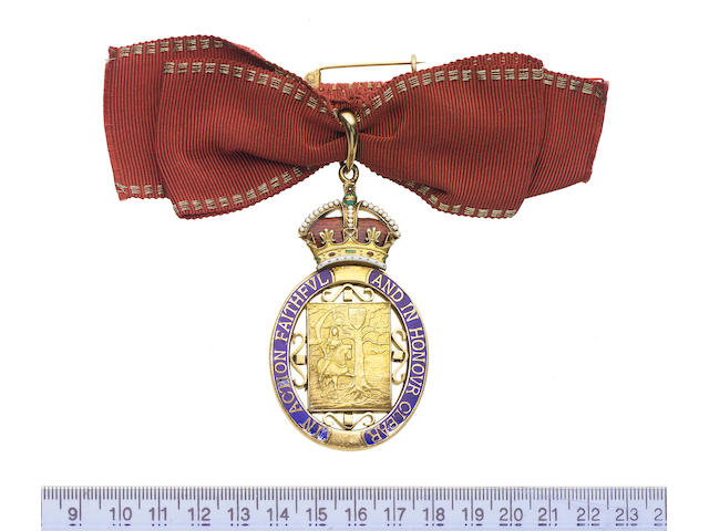 The Companion of Honour and D.B.E. insignia awarded to Baroness Ward of North Tyneside,