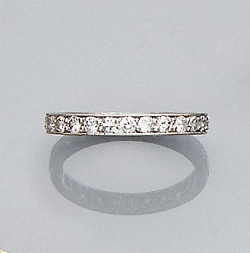 A diamond eternity ring