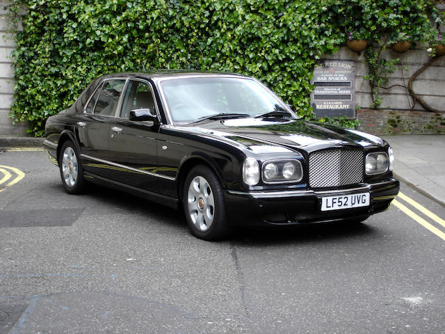 One owner from new,2003 Bentley Arnage R Saloon  Chassis no. SCBLC37F63CH09024 Engine no. L675104115/L410MT22