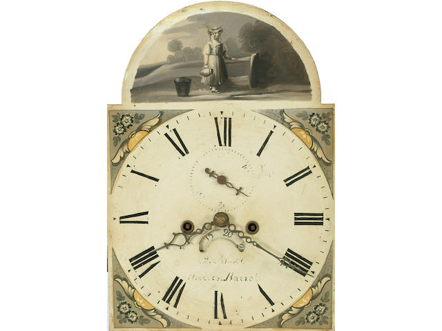 A 19th Century inlaid oak longcase clock,
