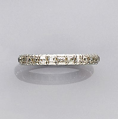 A diamond eternity ring