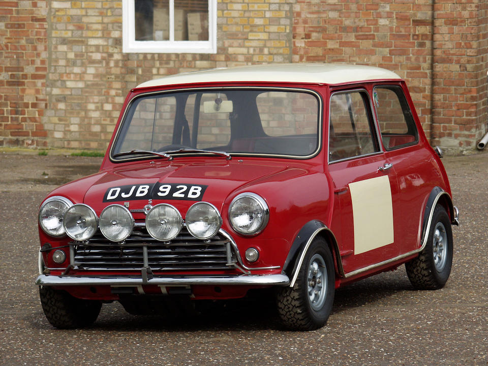 The ex-works, Timo Makinen, Paddy Hopkirk, Tony Fall,,1964 BMC Mini Cooper S Saloon  Chassis no. K-A254/553382 Engine no. 9F-SA-Y 34628