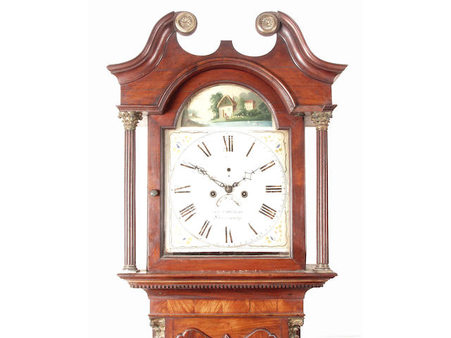 A mahogany cased eight day longcase clock Jas Edwards, Stourbridge