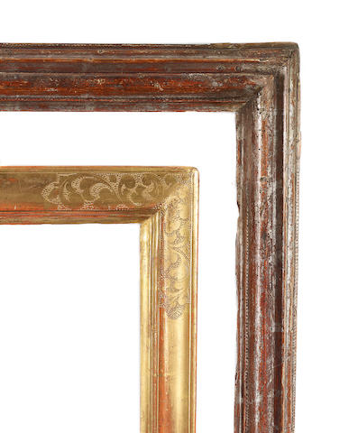 An Italian 17th Century silvered moulding frame,