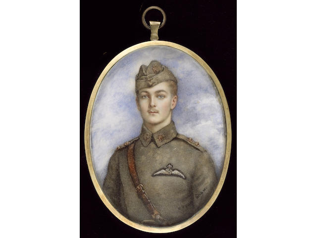 Mrs. Evelyn Byam Shaw, Lt. Augustus John Jessopp (1894-1917), wearing the uniform of the Royal Flying Corps