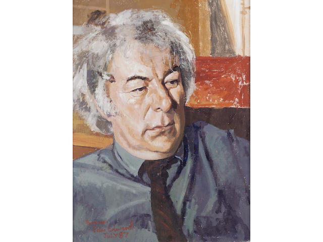 HEANEY, SEAMUS (b. 1939, poet, Nobel prize-winner for Literature 1995) PORTRAIT BY PETER EDWARDS (b. 1955),
