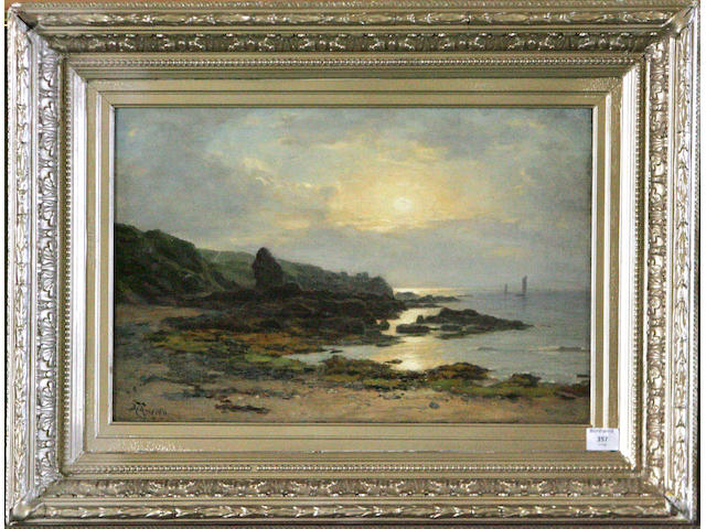 Duncan Cameron (19thc) Coastal scene