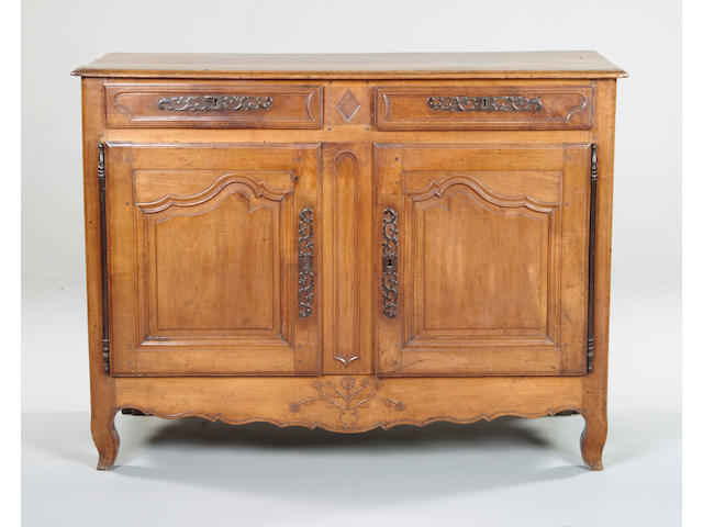 A Louis XV French provincial cherry wood buffet