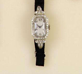 An 18ct white gold diamond set cocktail watch