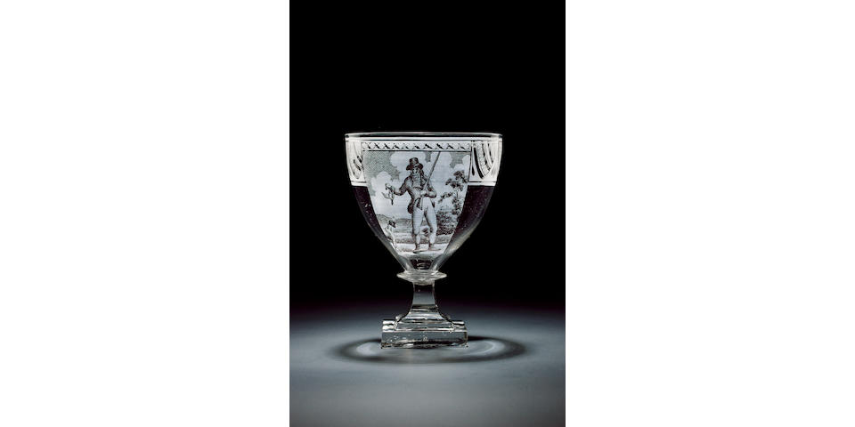 A Davenport Patent glass rummer circa 1806-10