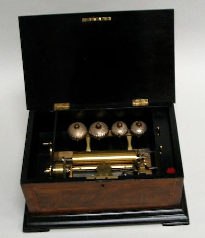 A bells-in-view musical box