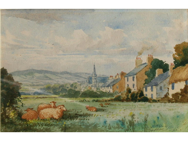 Edward Christian Quayle 'Balsalla Village' and 'Silverburn River', Isle of Man, 10 x 15cm.
