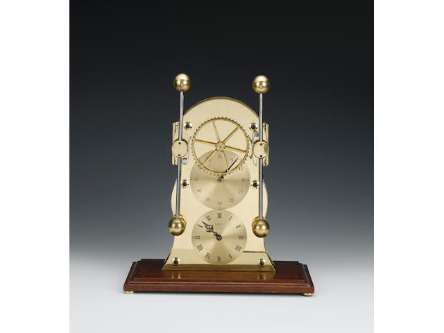 E.Dent & Co, London. A 20th century Harrison Commemorative clock with grasshopper escapement made to order in 1977, R.D.No.980551, Serial No.007