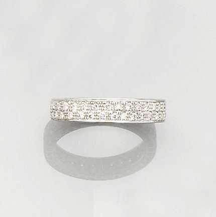 A diamond eternity ring