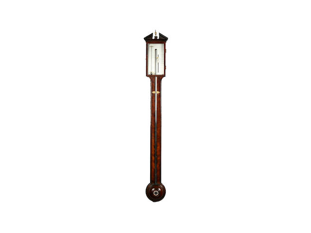 A mahogany stick barometer, Joseph Croce, 242 Holborn, London, circa 1820,