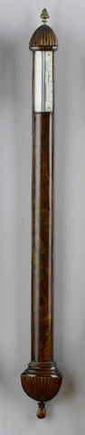 A good reproduction mahogany stick barometer in the manner of Adie of Edinburgh Unsigned, but possibly by Garner and Marney