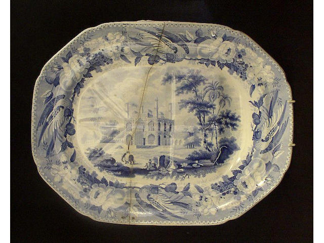 A 'Secundra' well-and-tree platter Circa 1830
