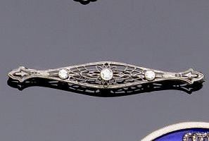 A diamond brooch,