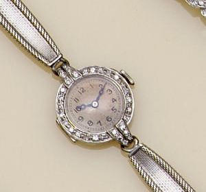 A diamond set wristwatch,