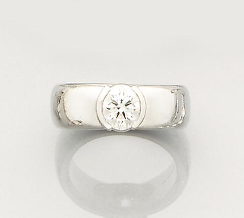 A diamond single-stone 'Etoile' ring, by Tiffany & Co.
