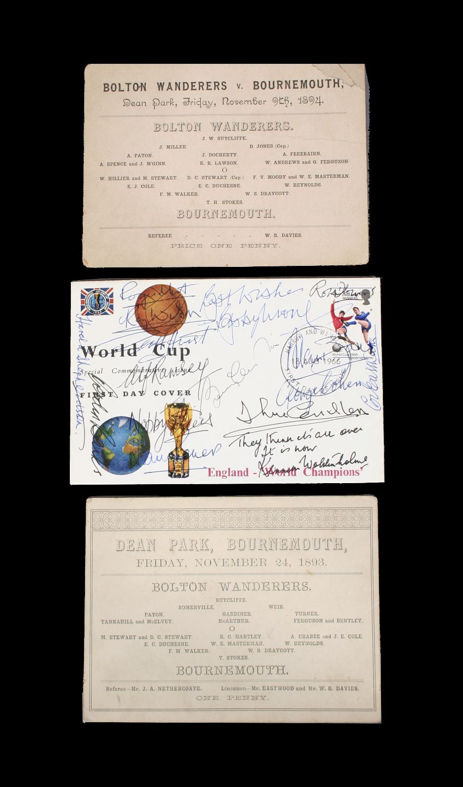 Signed first day cover,