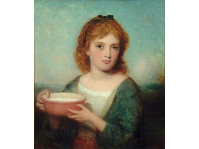 Charles Baxter (1809-1879) 'Fresh milk' 36 x 30cm (14 x 12in)