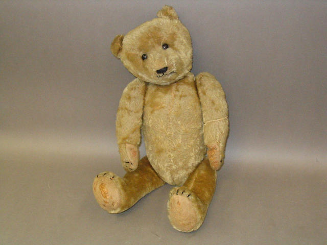 Early Brown mohair Teddy bear, German circa 1910,