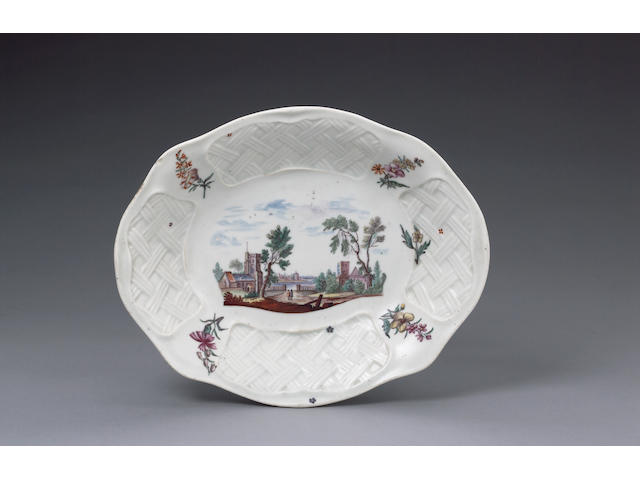 A very fine Chelsea moulded dish circa 1752