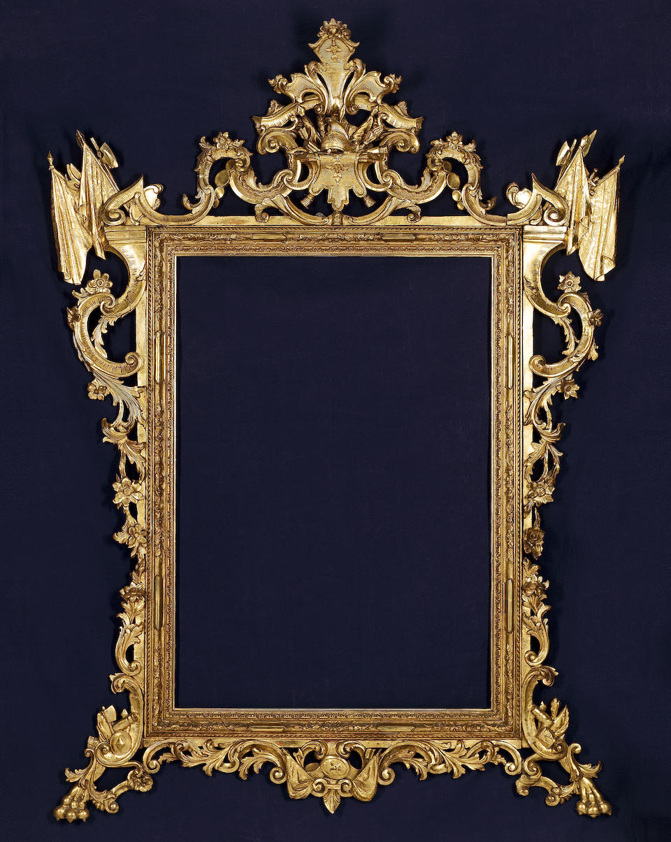 A Regence style giltwood mirror