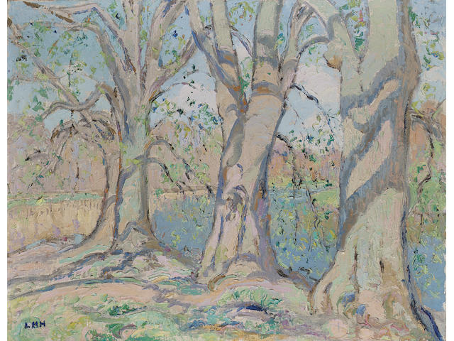 Letitia Marion Hamilton R.H.A. (1878-1964) Trees on the Liffy 51 x 66 cm. (20 x 26 in.)