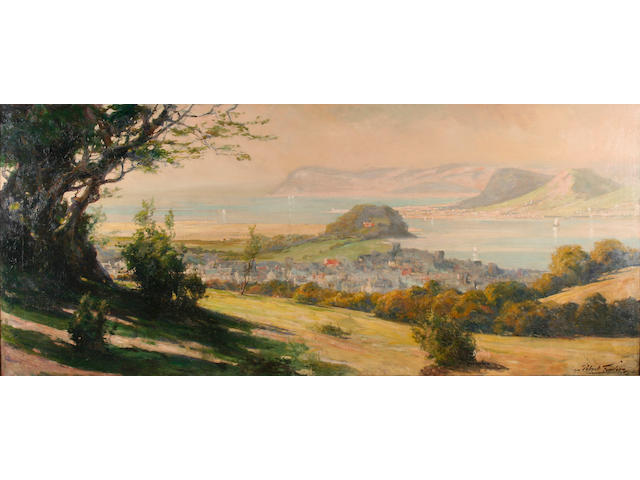 Robert Fowler (1853 - 1926) Llandudno - a panoramic view, 75 x 174cm.
