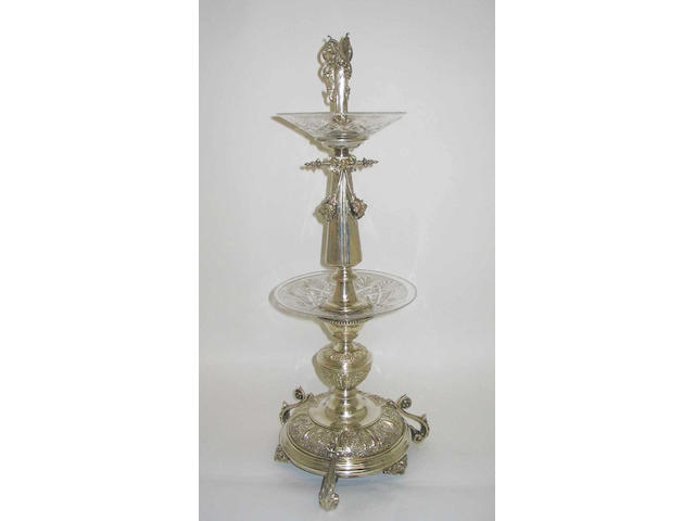 A Victorian centre-piece Possibly By Saul Scott, 1870,