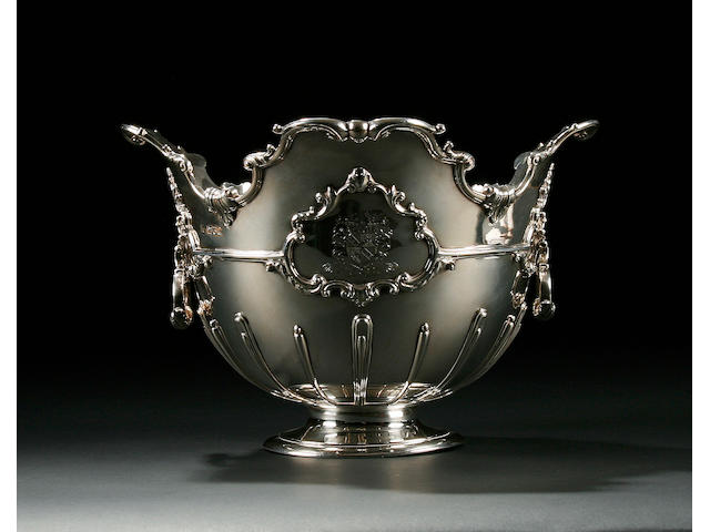 A late Victorian punch bowl, by George Fox, London 1900,