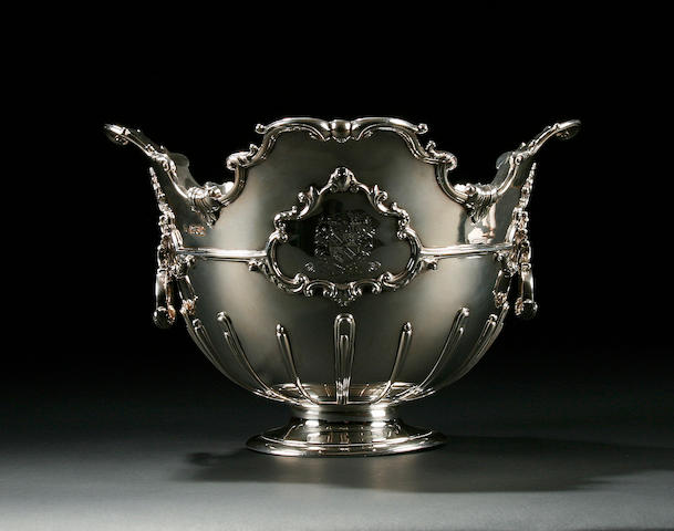 A late Victorian punch bowl, by George Fox, London 1900,