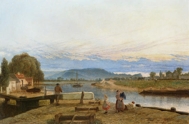 Bonhams : Henry Dawson (British 1811-1878) View of Trent Lock 61.5 x 91 ...
