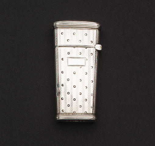 A William IV silver lancet case, by Taylor & Perry, Birmingham 1832,