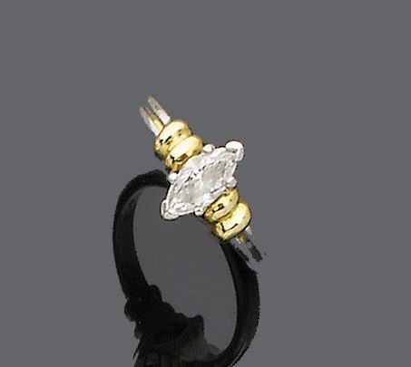 A diamond single-stone ring