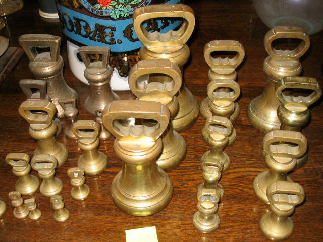 Twenty-six bell form weights,