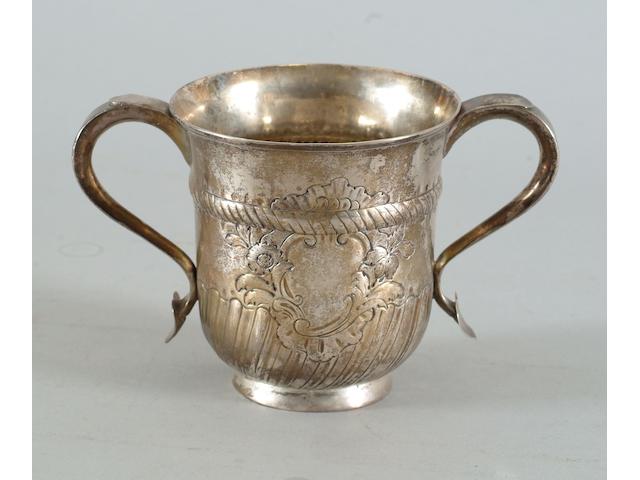 A late George II two handled cup John Berthlot, 1757,