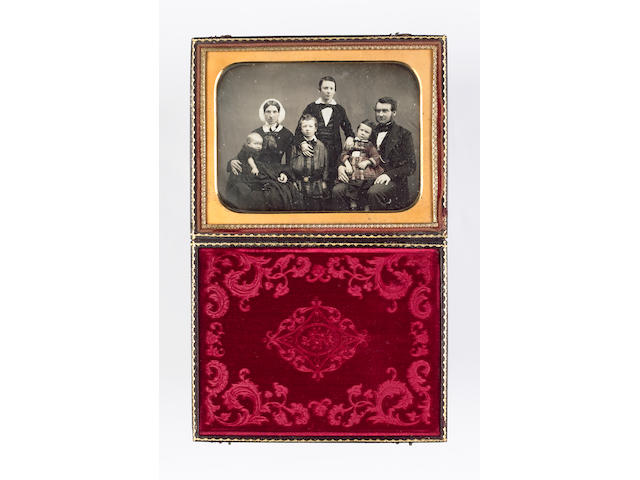 PHOTOGRAPHY A collection of 4 cased daguerreotypes and 4 cased ambrotypes