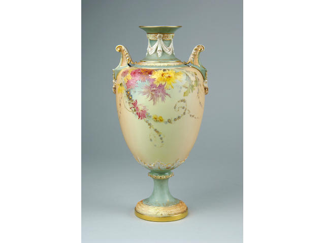 A Royal Worcester vase,