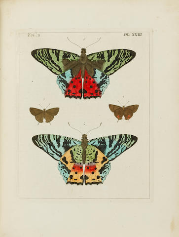 DRURY (DRU) Illustrations of Natural History. Wherin are exhibited... Figures of Exotic Insects, vol. 1 and 2 (of 3)