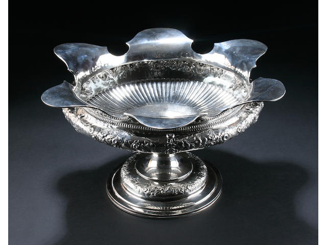 A late Victorian Monteith bowl, by John Ridge, Sheffield 1900,