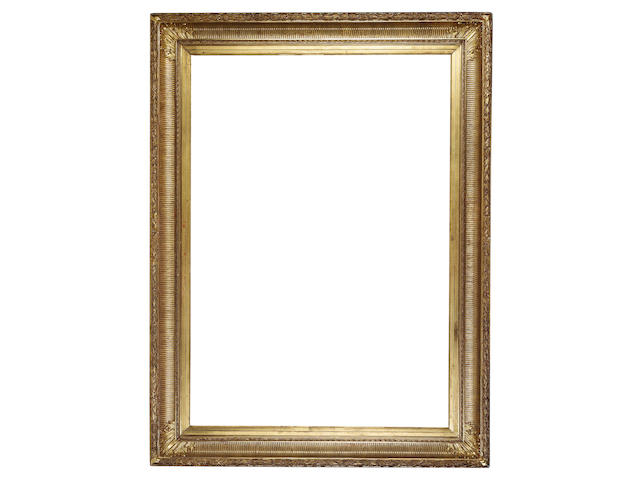 A French 19th Century gilded composition Empire frame